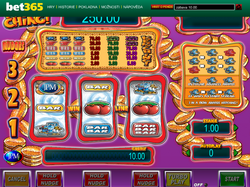 Online casino automat KerChing zdarma, bez stahování