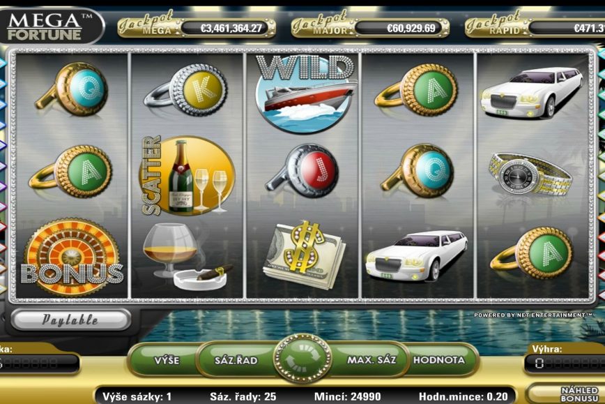 Hra automat Mega Fortune online zdarma