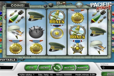 Herní casino automat Pacific Attack online zdarma